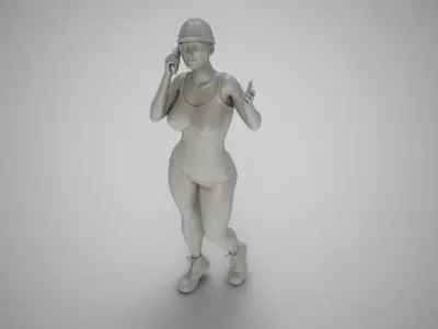Engineer Woman 3D print model
