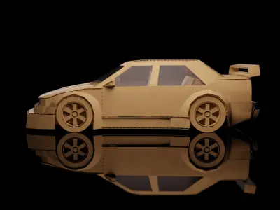 ALFA ROMEO 155 V6 TI cardboard car 3D model