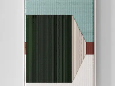 Decorative Panel Of Threads 3D model