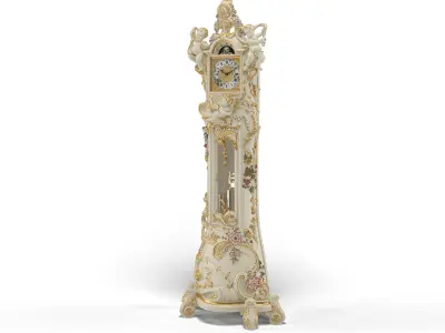 Luxury Grandfather Clock 3D model