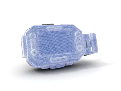 Futuristic Smartwatch Model Pack with Detailed Display Low-poly 3D model