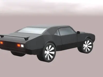 High-Quality Sports Car 3D Model for Visualizations and Games Low-poly 3D model