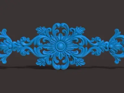 Furniture wood carving file stl for 3D print model 2256W 3D print model