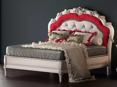 Agostini Italian Baroque Luxury Bed  3D model