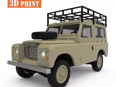 Vintage British Utility Series3 1972 SWB Station Wagon 3D print model