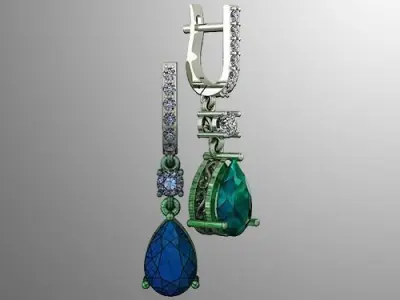 Earrings 57 3D print model