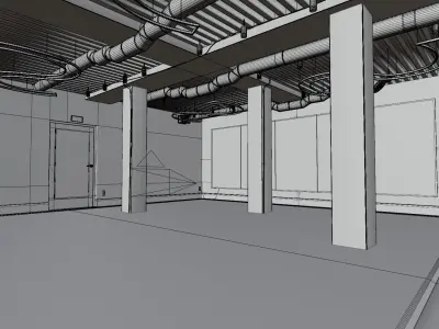 High Quality Modern Indoor Gym Free 3D model