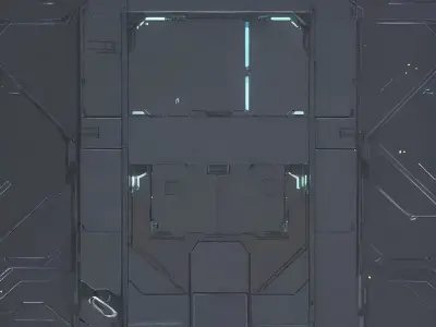 AI rendered spaceship hulls textures Free 3D model