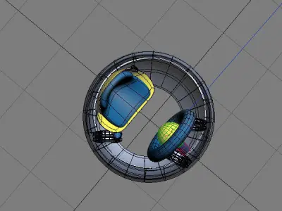 Baby Walker Cartoon 03 Low-poly 3D model