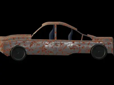 car 7 Low-poly 3D model