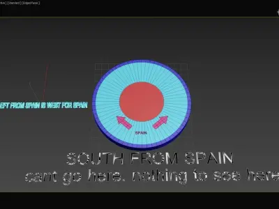 Regarding the Lost South - Land beyond the North Pole - Concept 3D model