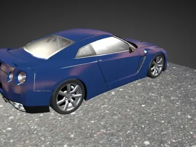 Nissan Gtr car 3d Blender 3D model