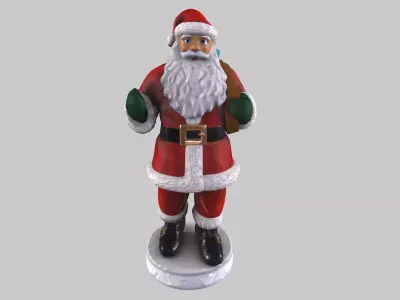 Santa Claus Low-poly 3D model