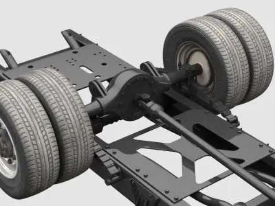 Truck Chassis 2x4 3D model