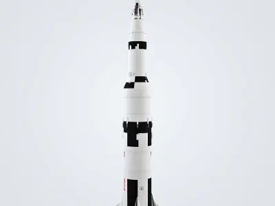 Saturn V rocket engine 3D model