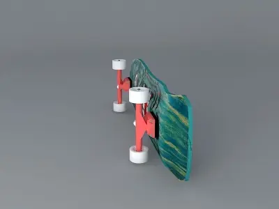 1987 Santa Cruz Rob Roskopp Face model skateboard Free 3D model