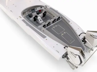 Powerboat 3D Model Pack