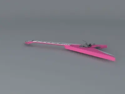 Jackson Custom Shop Vinnie Vincent Model guitar Free 3D model