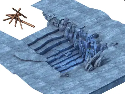 Stone Icefield - Cave 01 3D model