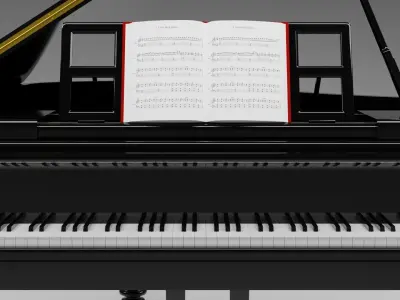 Grand Piano 3D model purchase