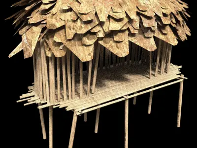 Forest House - PBR - Textured Low-poly 3D model