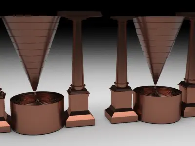 Water Clocks 3D model