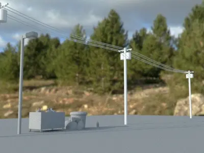 street props Free 3D model