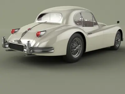 Jaguar XK140 Fixed Head Coupe 3D model