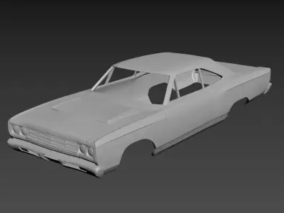 Plymouth Road Runner 1969 3D print model