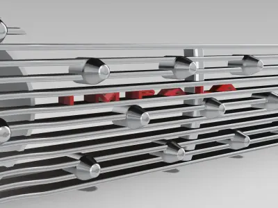 1964 Impala Ghost Grille x4 options scale models or RC 3D print model