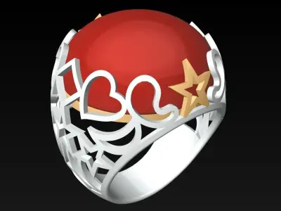 Stone Ring  - GN210 3D print model