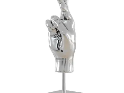 Fingers Crossed Figurine 3D model