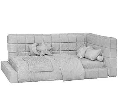 Bed for kids 3D model
