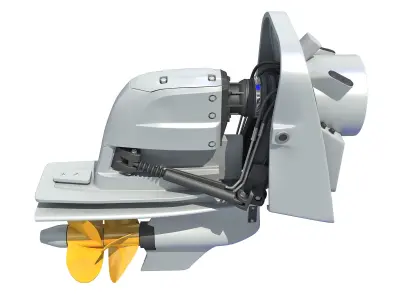 Boat Engine 3D model