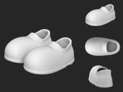 Shoes cartoon 3D model