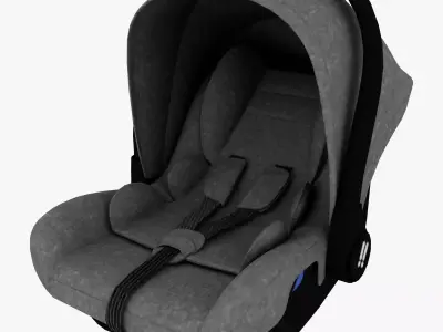 baby car seat Low-poly 3D model