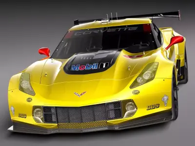 Chevrolet Corvette C7R 2015 3D model