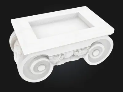 Ionian Bench  Classical Elegance in Everyday Design 3D model
