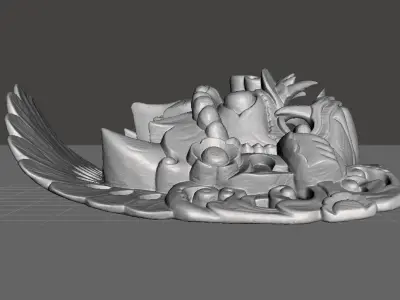 African Mask 03 high-poly 3D print model