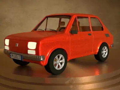 Fiat 126p Maluch 3D model