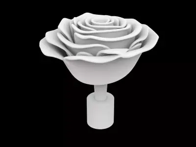 Rose Flower 3D Print Model 3D print model