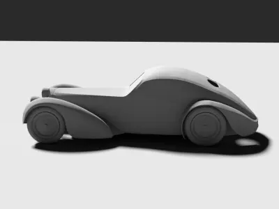 Bugatti Atlantic 1938 3D model