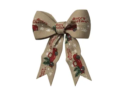 Christmas Bow Ribbon 26 Low-poly 3D model
