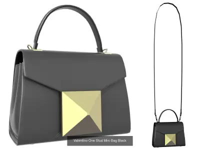 Valentino One Stud Mini Bag  3D Model Pack
