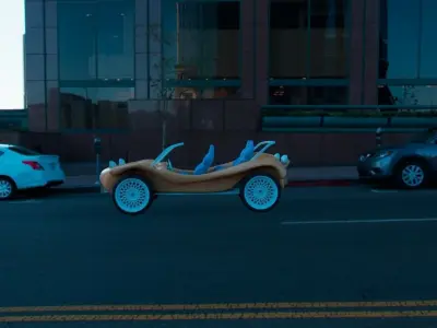Beach car 3D model