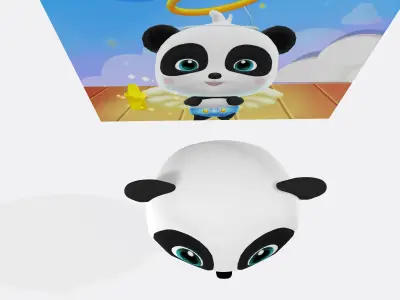 Panda bear 3D model get