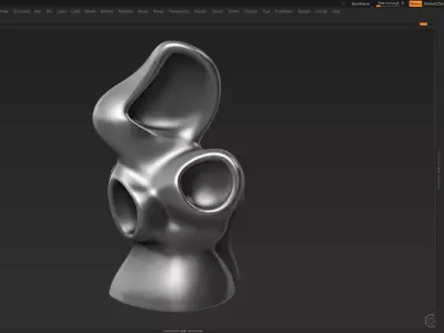 Modern Abstract Decorative sculpture 3d print model 33 3D print model