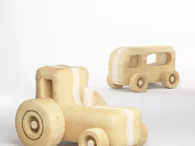 Fred and Rick Wooden Toys 3D model