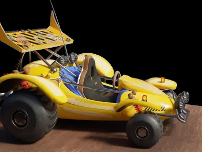 Racing Cart baby racing car  3D model