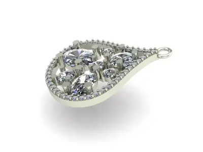 LUXURY LADIES PENDENT 3D print model